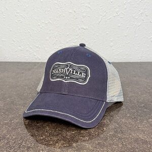 NEW Spirit Nashville Blue & Gray Mesh Snapback Trucker Cap Hat‎